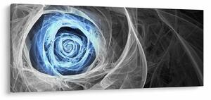 Kép - Absztrakt rózsa kék (120x50 cm)