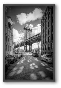 NEW YORK CITY Manhattan Bridge - falikép keretben | artbridge