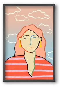 HEAD IN THE CLOUDS - falikép keretben | artbridge