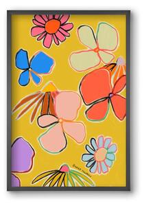 VINTAGE GARDEN YELLOW - falikép keretben | artbridge