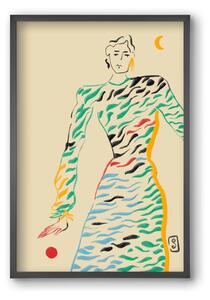 SUN AND MOON - falikép keretben | artbridge