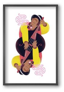 Jazz musician series - Ray - falikép keretben | artbridge