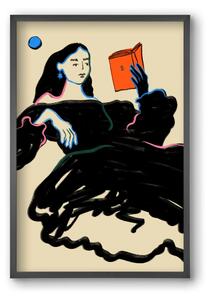 MIDNIGHT READING - falikép keretben | artbridge