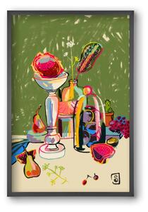 STILL LIFE WITH DRAGON FRUIT - falikép keretben | artbridge