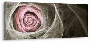 Kép - Absztrakt rózsa világos rózsaszín (120x50 cm)