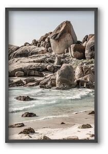 Champagne beach - falikép keretben | artbridge