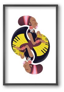 Jazz musician series - Nina - falikép keretben | artbridge