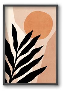MINIMAL TROPICAL LEAF 01 - falikép keretben | artbridge