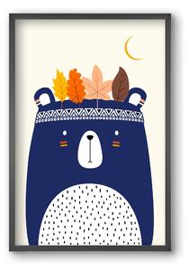 Cute little bear - falikép keretben | artbridge