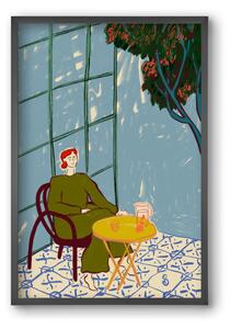 WOMAN UNDER A TREE - falikép keretben | artbridge