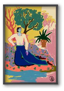 FEELING BLUE - falikép keretben | artbridge