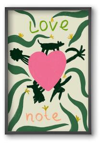 LOVE NOTE - falikép keretben | artbridge