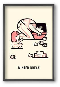 Winter break - falikép keretben | artbridge