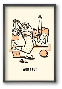 Workout - falikép keretben | artbridge