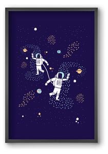 Space love - falikép keretben | artbridge