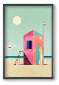 Surf Hut - falikép keretben | artbridge