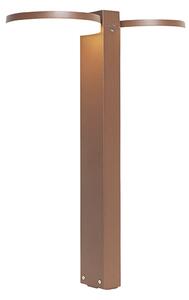 Álló kültéri lámpa rozsdabarna 50 cm LED 2-lámpával IP44 - Esmee
