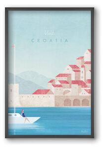Croatia Travel Poster - falikép keretben | artbridge