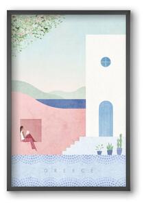 Greece Travel Poster - falikép keretben | artbridge