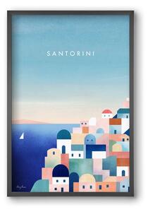 Santorini - falikép keretben | artbridge