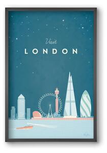 London Travel Poster - falikép keretben | artbridge