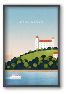 Bratislava Travel Poster - falikép keretben | artbridge