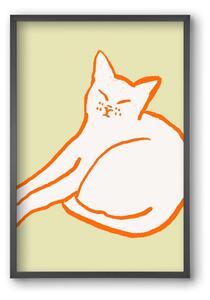Good Morning Cat - falikép keretben | artbridge