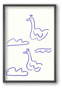 Angel Geese - falikép keretben | artbridge