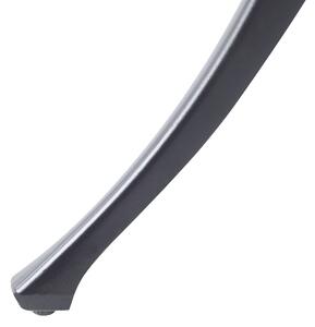 Fekete alumínium kerek asztal ⌀ 90 cm ANCONA