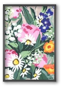 Daisies On Green Grass - falikép keretben | artbridge