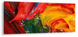 Kép - Kékítő absztrakció ecsettel (120x50 cm)