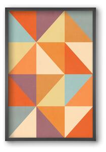 Triangle Composition 05 - falikép keretben | artbridge