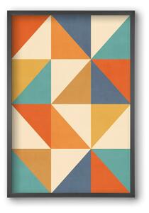 Triangle Composition 02 - falikép keretben | artbridge