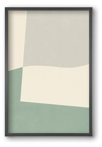 Composition of Geometric Shapes - V02 - falikép keretben | artbridge