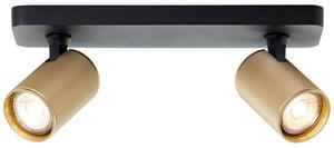 MARTY LED spotlámpa 2 izzós, 2xGU10, matt arany és fekete - Brilliant-G99202/86