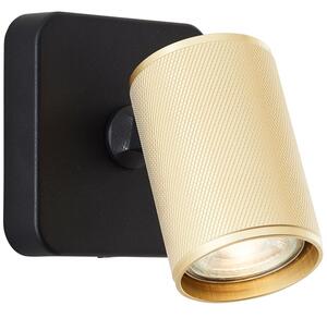 MARTY LED fali spot lámpa 1 izzós, 1xGU10, matt arany és fekete - Brilliant-G99201/86