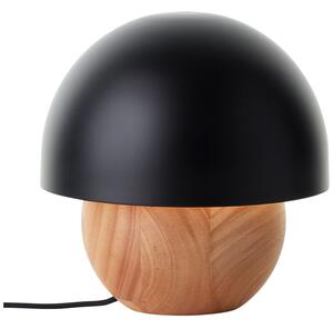 NALAM asztali lámpa fekete és natúr, 1xE14, m:20cm - Brilliant-94701/76
