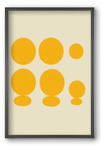Yellow dots - falikép keretben | artbridge