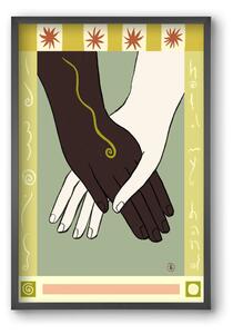 HOLDING HANDS - falikép keretben | artbridge