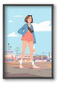 Girl - falikép keretben | artbridge