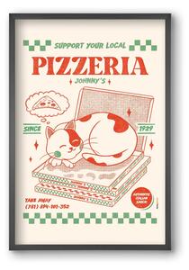 Suport Your Local Pizzeria - falikép keretben | artbridge