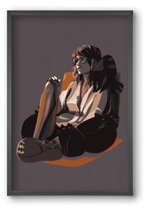 Cat Lady - falikép keretben | artbridge