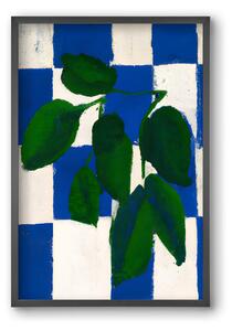Checkered greenery - falikép keretben | artbridge