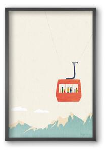 Cable car - falikép keretben | artbridge