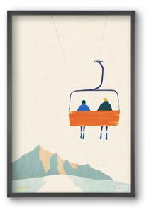 Chairlift - falikép keretben | artbridge