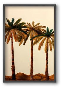 Palm trio - falikép keretben | artbridge
