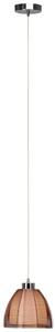 RELAX - 1 izzós függeszték lámpa, bronz/króm, átm:20 cm - Brilliant-61170/53