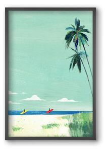 Surf buddies - falikép keretben | artbridge