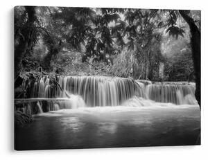 Kép - Fekete-fehér vízesés (70x50 cm)
