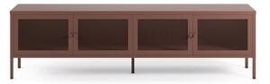 Borvörös fém TV-állvány 160x50x35 cm Fayna – Marckeric